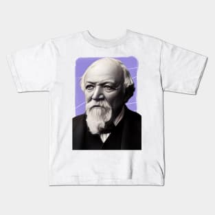 English Poet Robert Browning illustration Kids T-Shirt